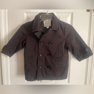 Kids Black Peacoat
